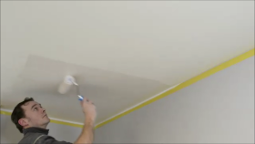 Plafond schilderen zonder strepen